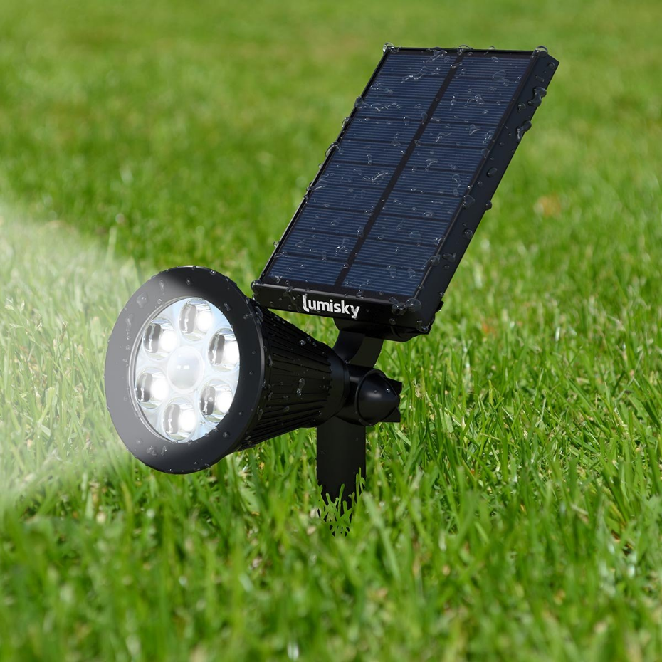 Spot solaire projecteur SPIKY Blanc froid 100LM
