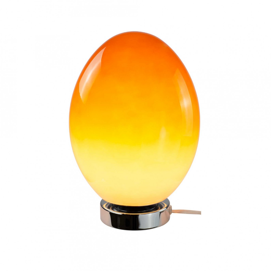 Lampe à poser en verre & métal, ELARIS