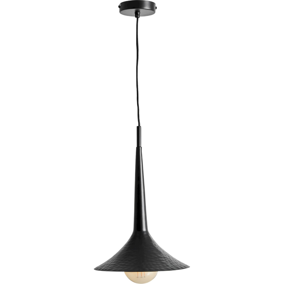 Lustre contemporain en fer et cristal