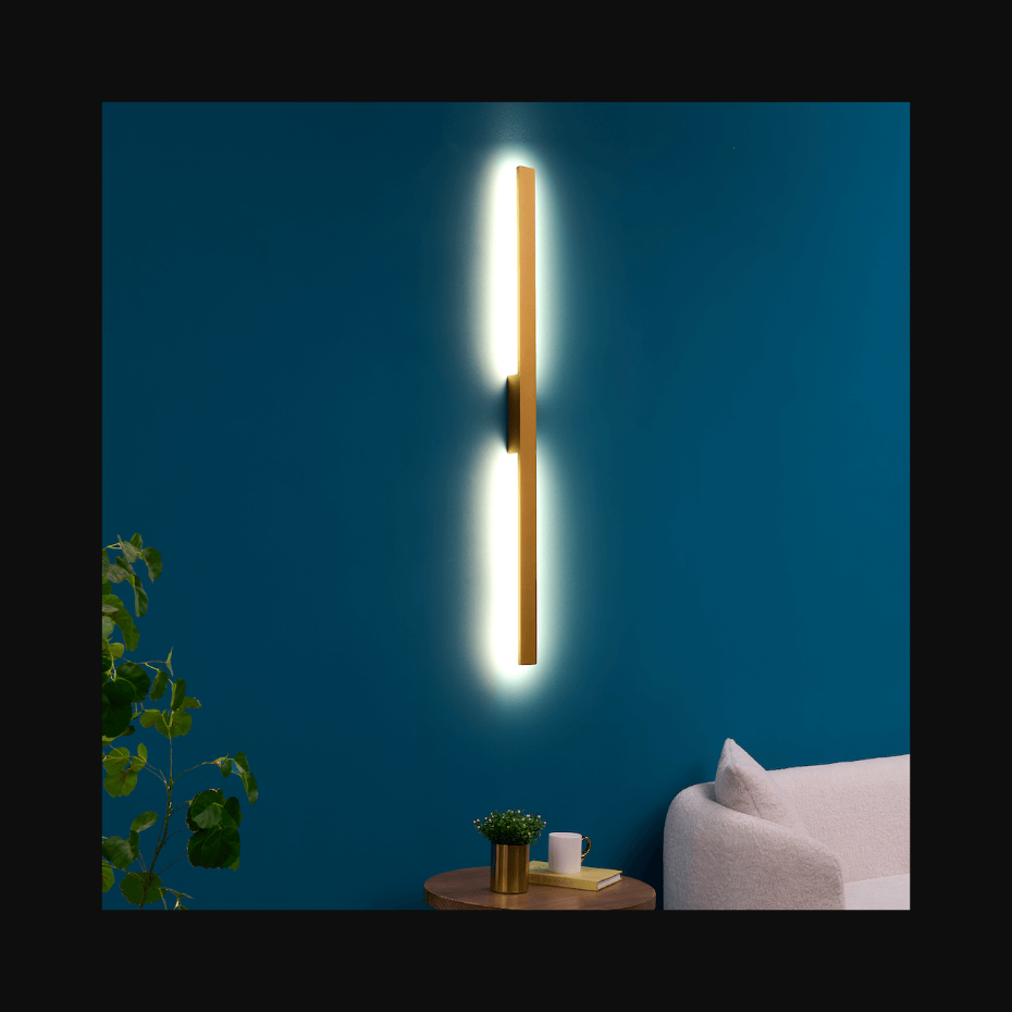 Applique LED dorée minimaliste - SAMBAI