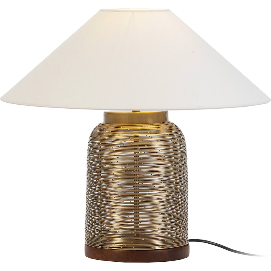 Lampe de table ronde en fer style contemporain