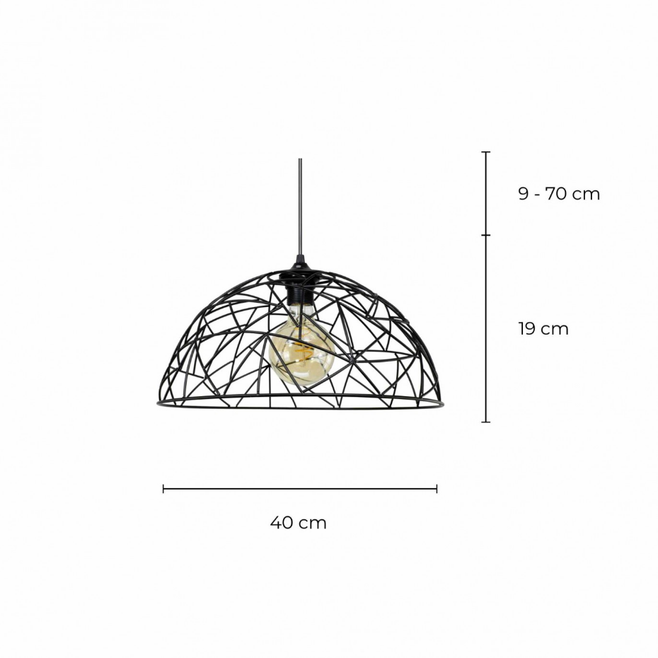Suspension en métal filaire grand modèle, OSTANE