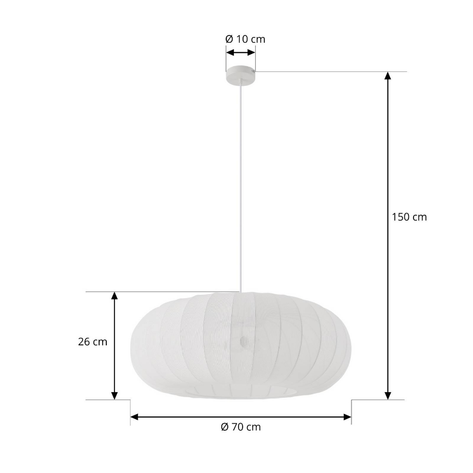 Suspension en textile scandinave, Helin