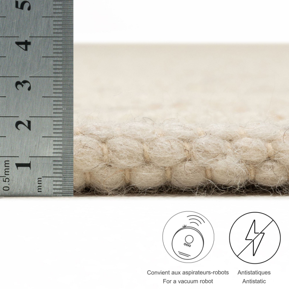 Tapis réversible en laine foulée tissé à la main aux couleurs vives - Alpen