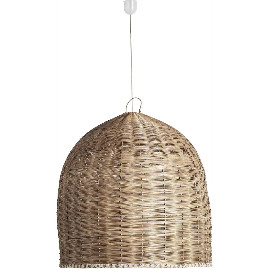 Lustre en rotin tressé