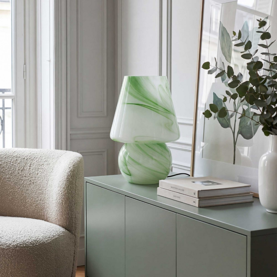 Lampe à poser en verre, VOLPA