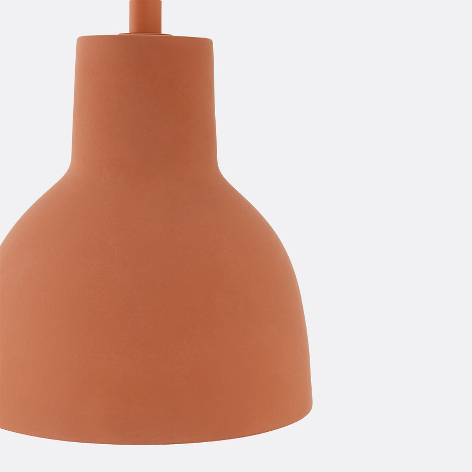 Suspension en béton terracotta Ø16 cm, Arida