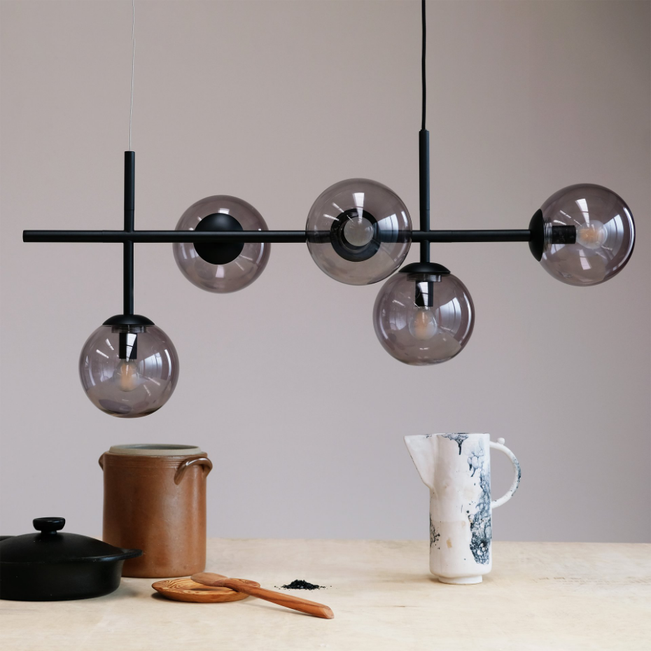 Suspension en Verre et Métal COMO