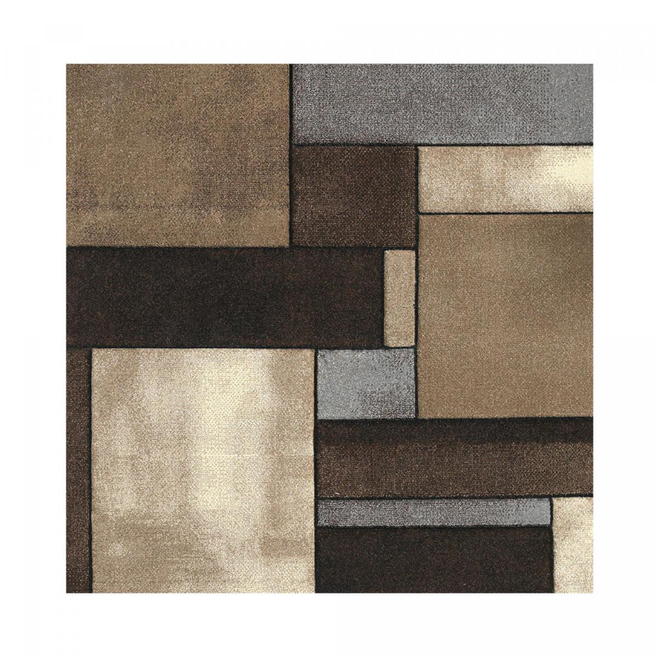 Tapis salon et chambre tissé motif géométrique LYN8 GEOME