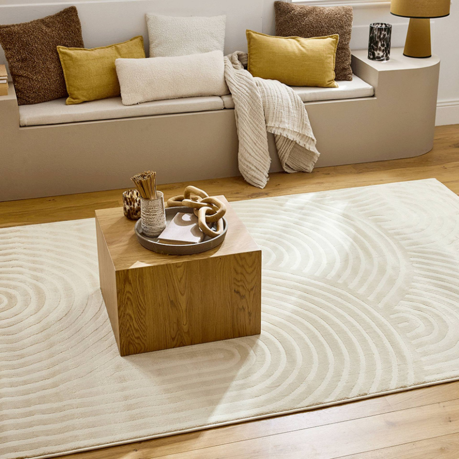 Tapis intérieur motif arches crème BRAD