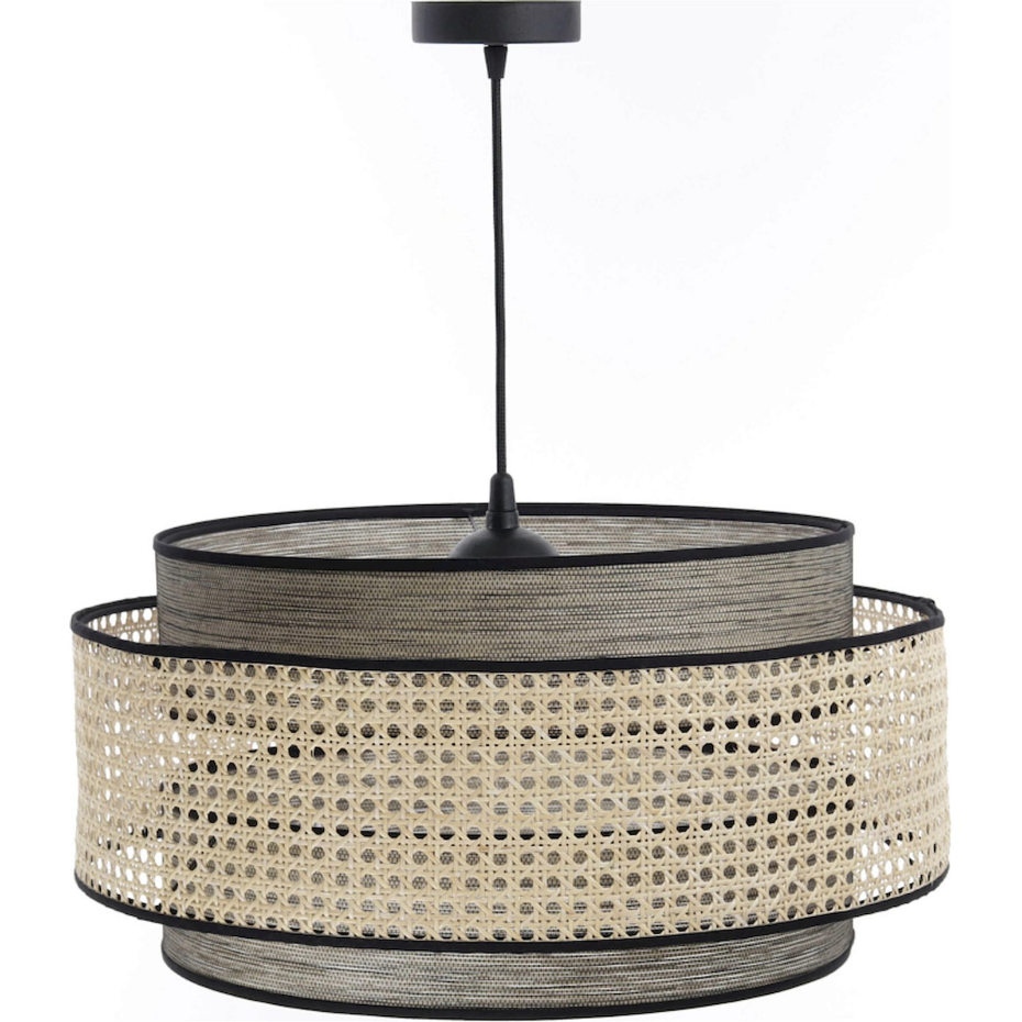 Suspension en rotin et tissu Doblo