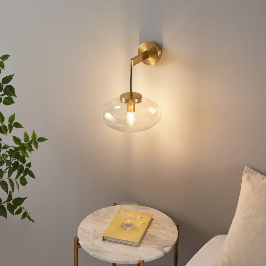 Applique bulle verre transparent - MILENZO