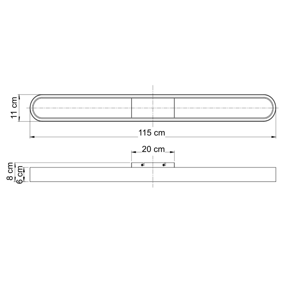 Plafonnier LED arrondi discret - OSWIN