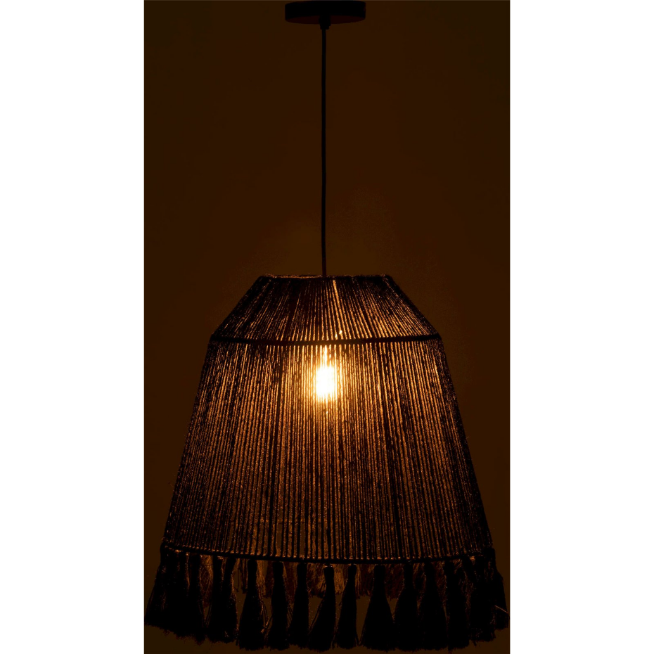 Suspension ronde en jute pour plafond