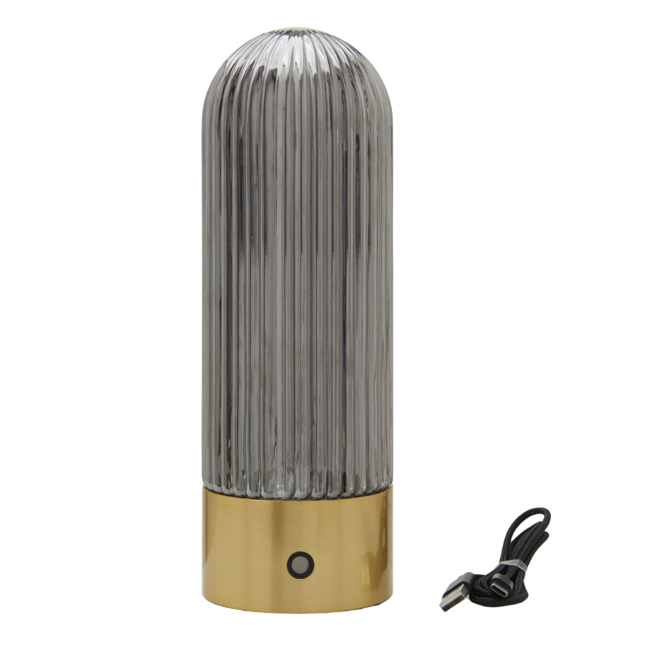 Lampe à poser Touareg fumée H.50cm