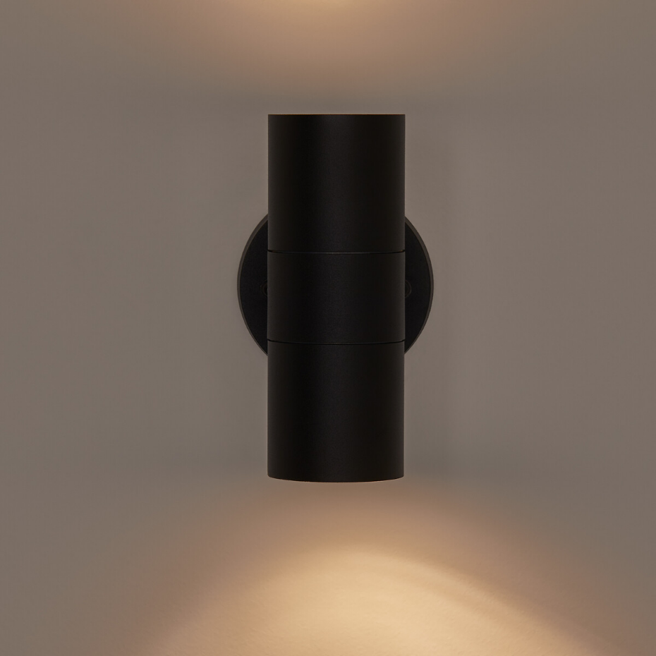 Applique tube extérieur, éclairage haut/bas, Sèta