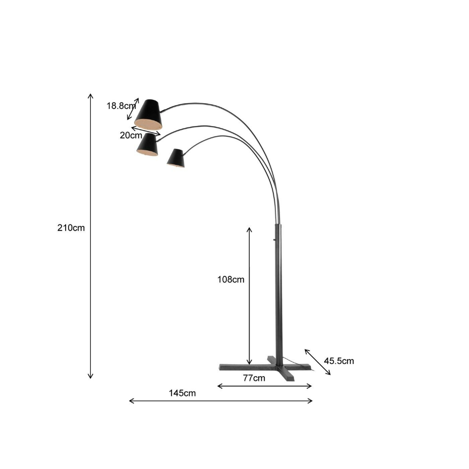 Lampadaire en acier, CAPPELLINO
