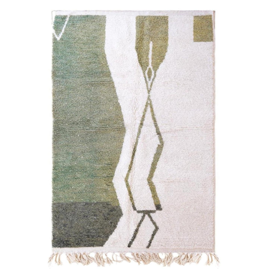 Tapis berbère contemporain noué main - tapis sur mesure