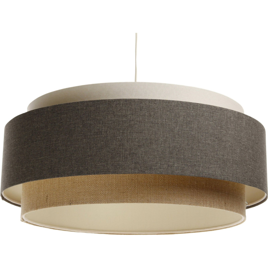 Suspension ronde en tissu pour salon ou chambre Boho Elegant