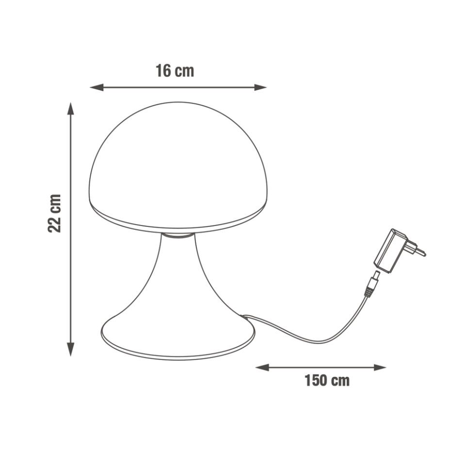 Lampe tactile LED, KINOKO