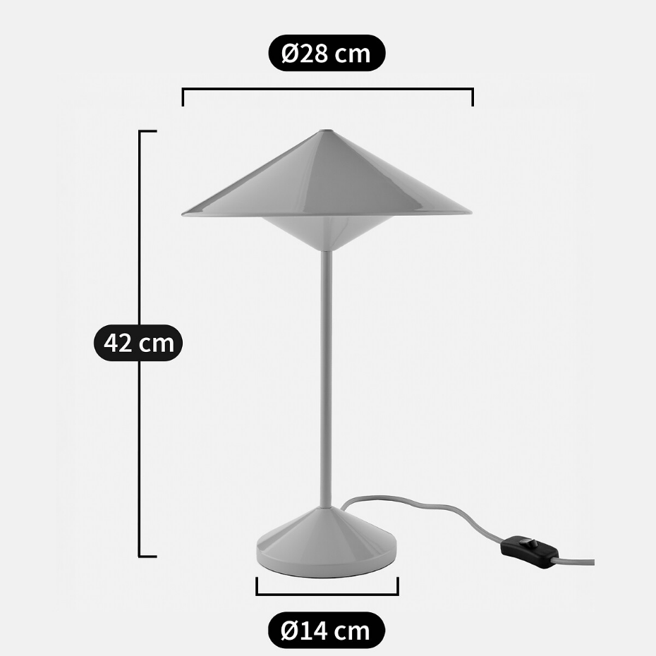 Lampe à poser en métal fer H42 cm, Coney
