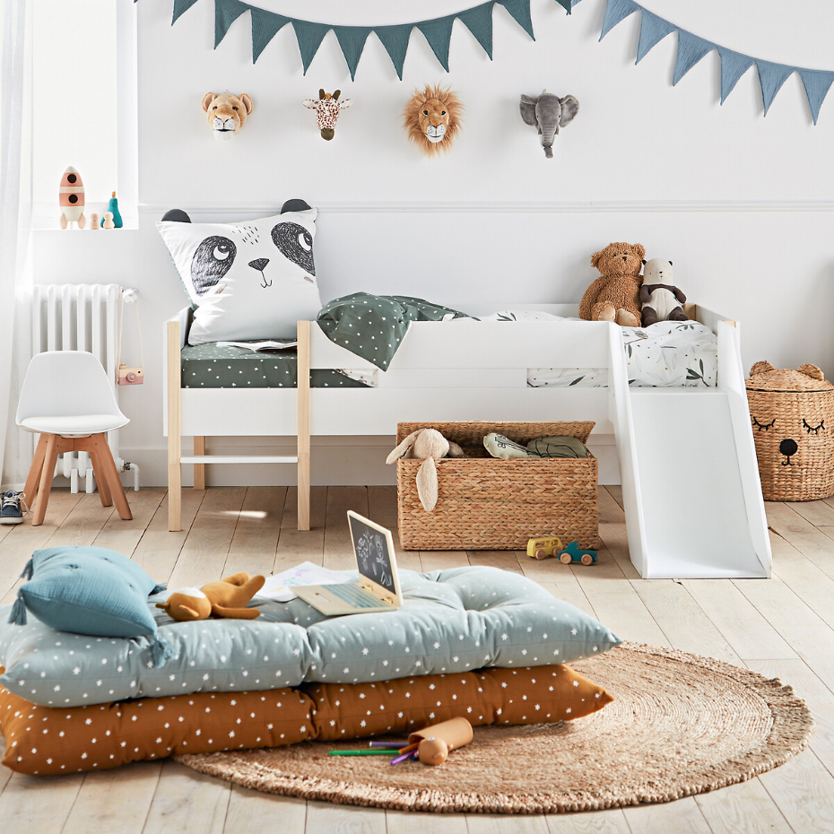 Tapis jute rond frangé, Aftas