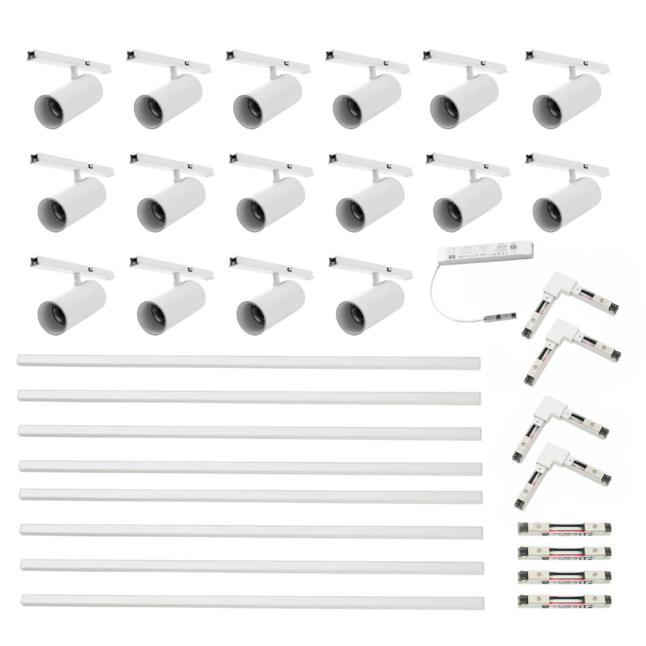 Pack rail magnétique 16 spots - LYNE