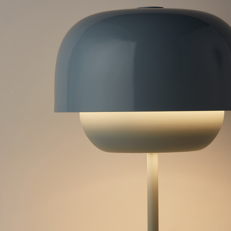 Lampe en métal fer coloré, Kinoko