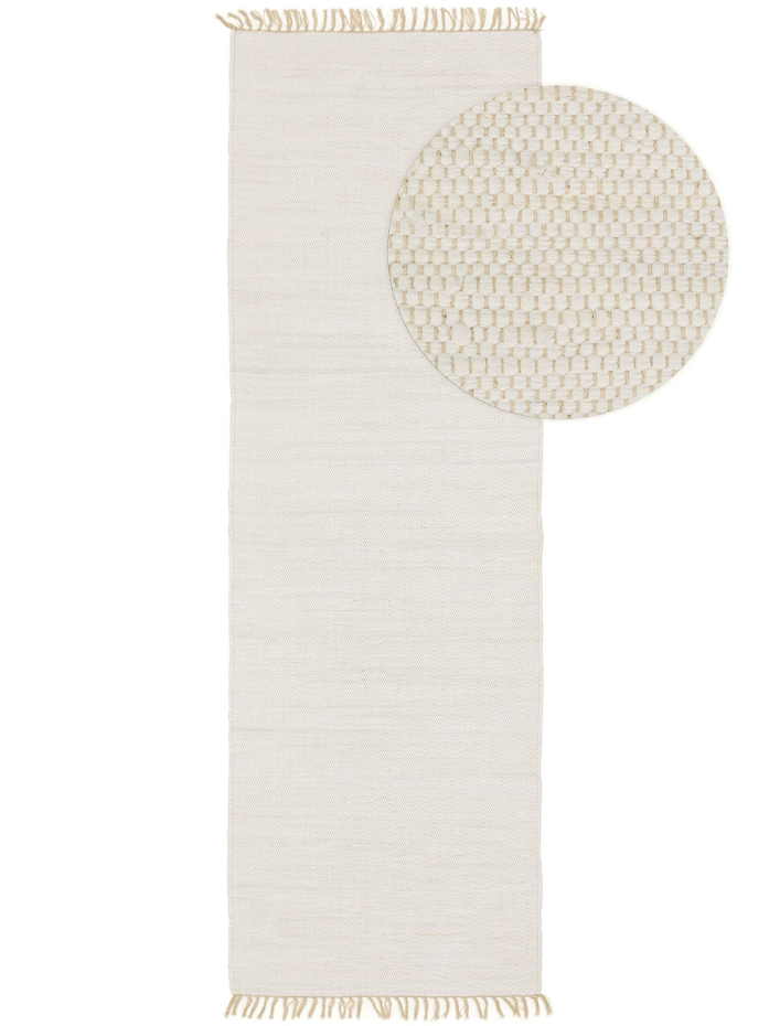 Tapis fabriqué à partir de matériaux recyclés tissé main TOM
