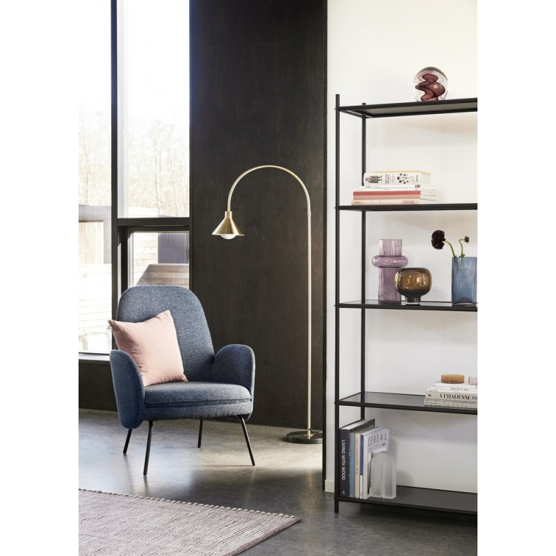 Lampadaire arc  base marbre