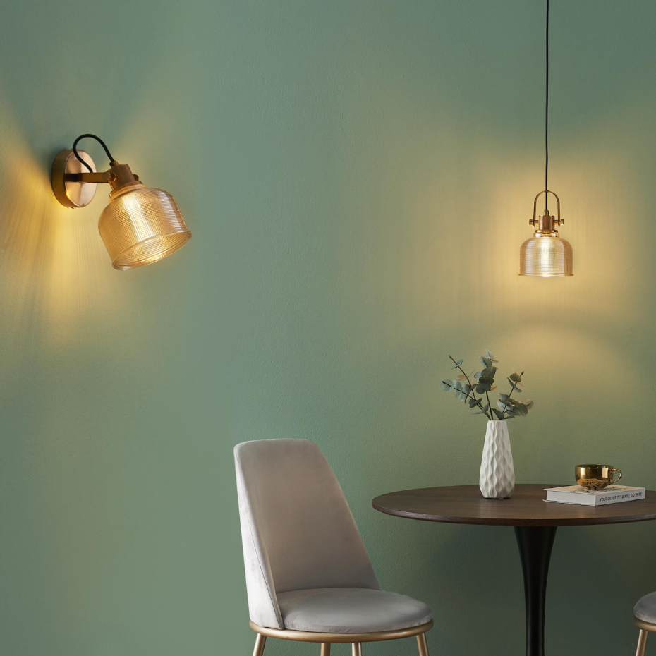 Suspension Design Vintage en Verre - VELA