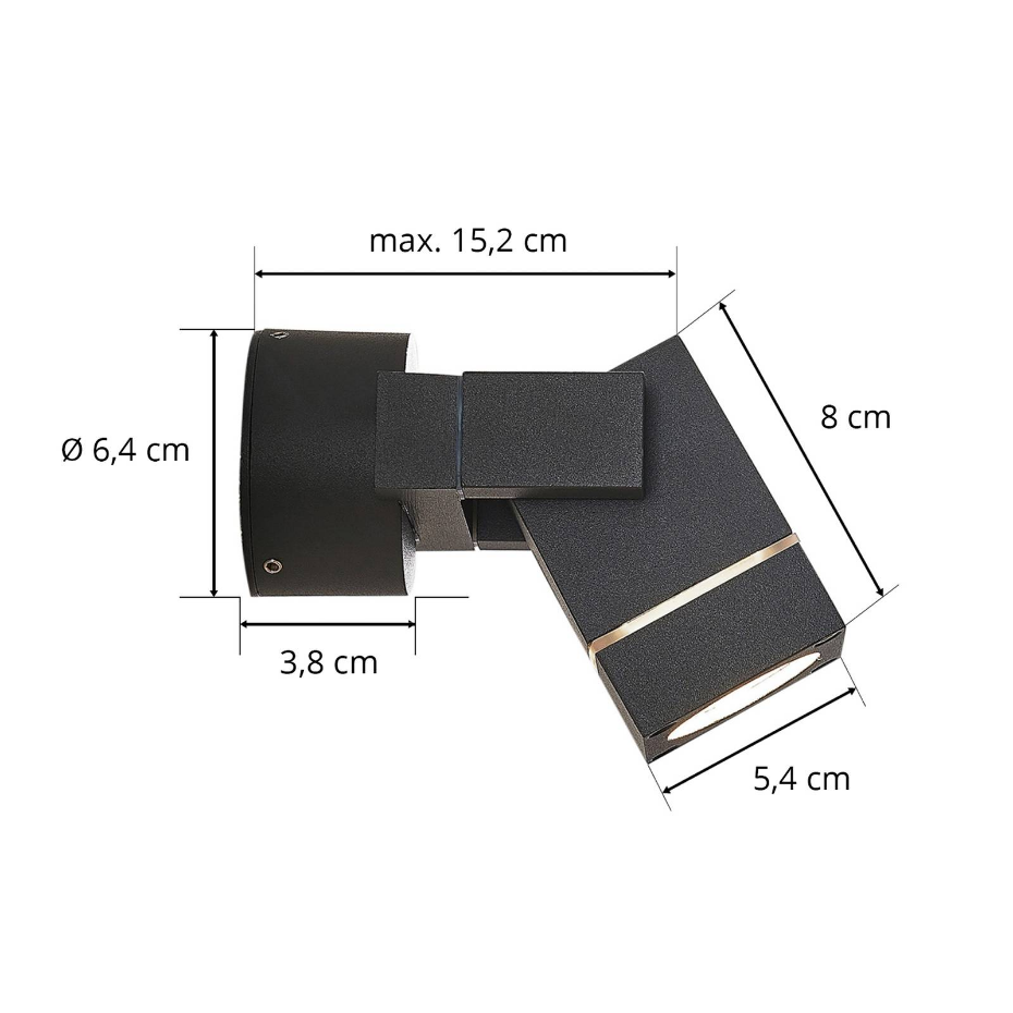 Luminaire extérieur en aluminium moderne