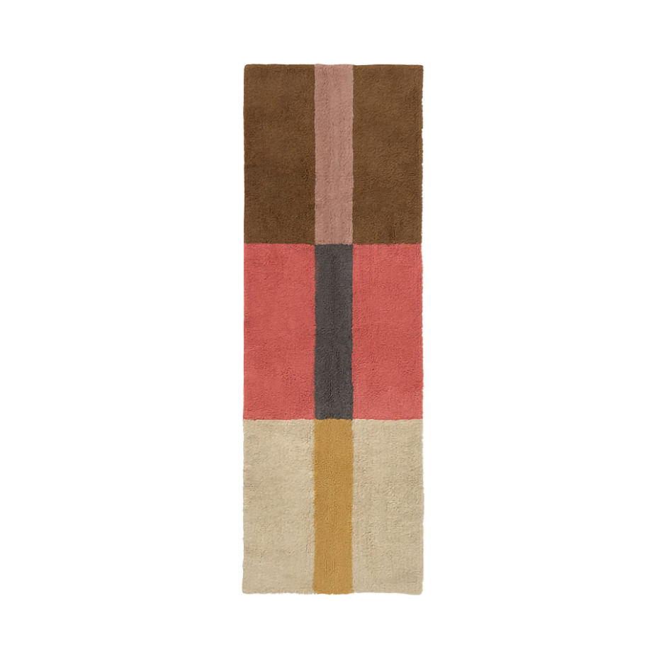 Tapis Lainable Coureur Corail Épicé CHROMA STRIPES