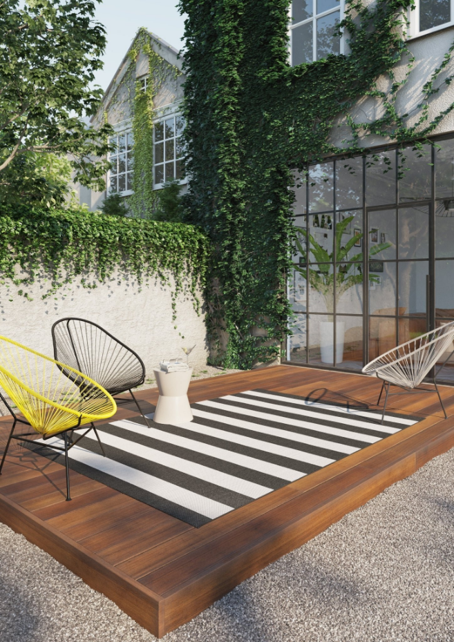Tapis design contemporain intérieur extérieur MYKONOS