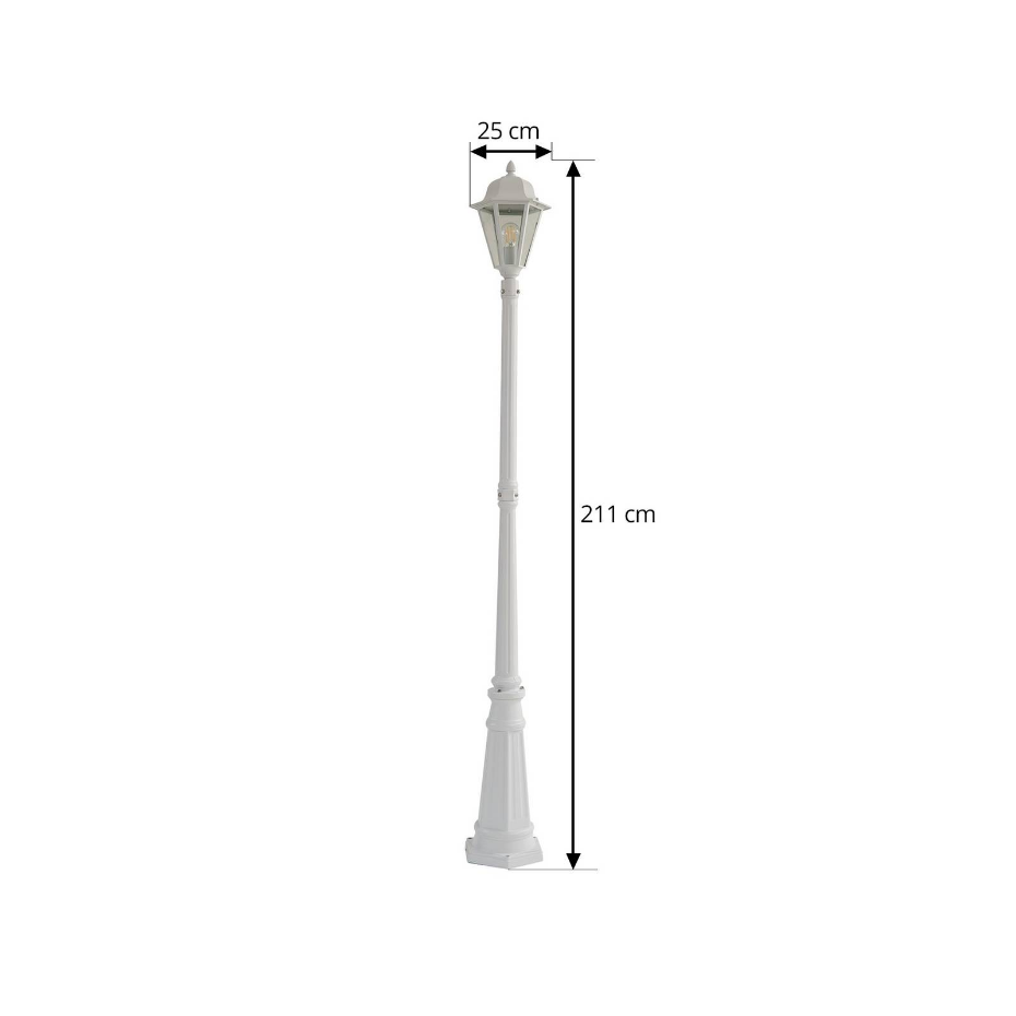 Lampadaire extérieur en aluminium moderne