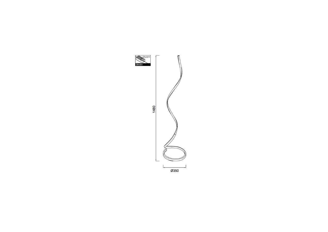 Lampadaire design, NUR