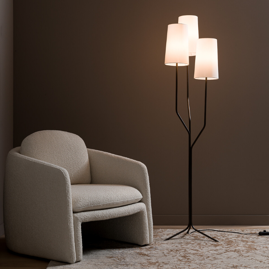 Lampadaire 3 abats-jours, Kynthos