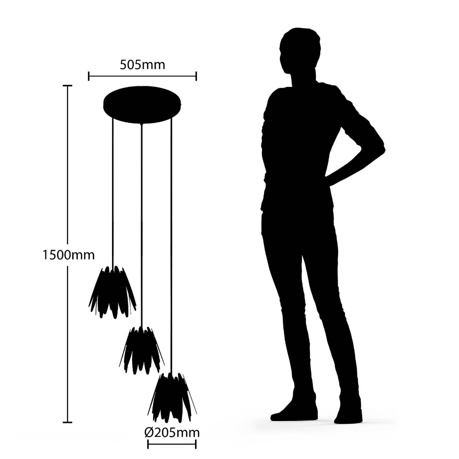 Suspension en métal design, Lounit