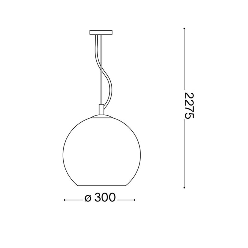 Suspension Nemo verre transparent D.30