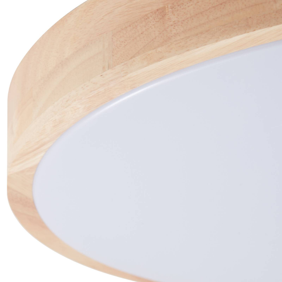 Plafonnier connecté en bois moderneLED