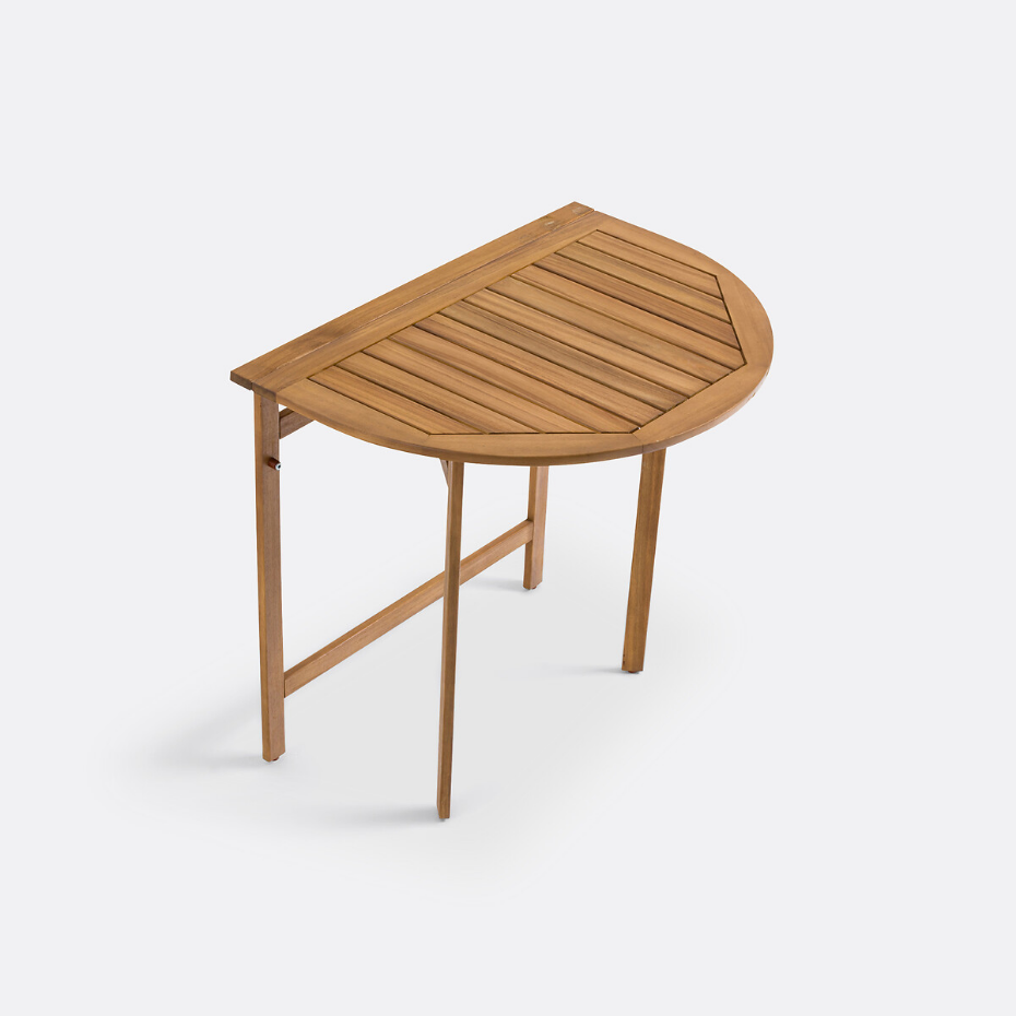 Set de balcon table + 2 chaises en acacia, Alata