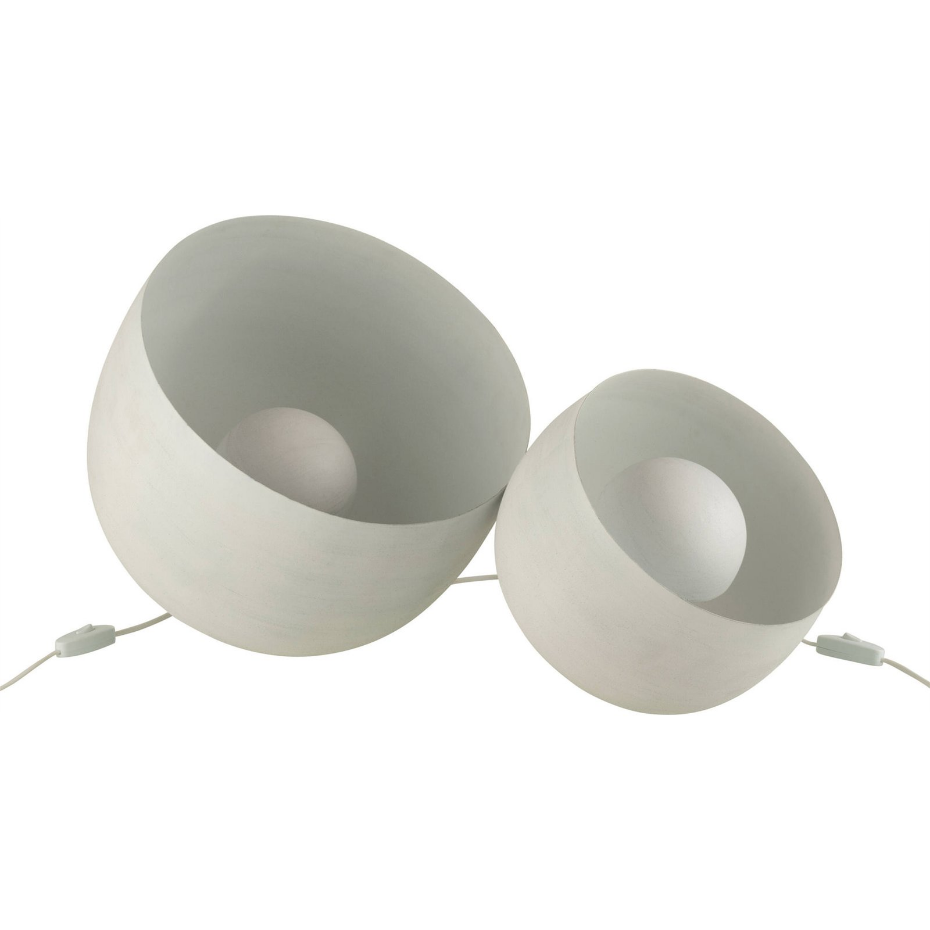 Lampe de chevet en métal forme ronde