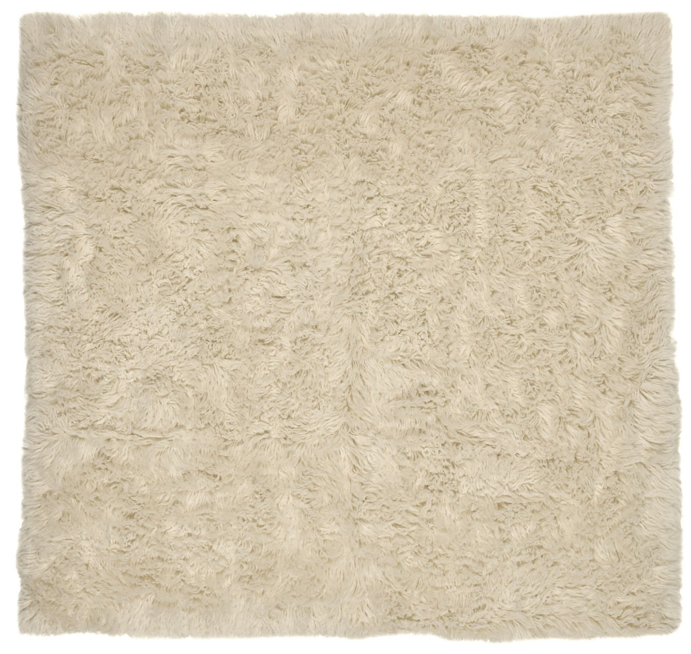 Tapis grec flokati original en laine tissé main épaisse - Flokos 2450