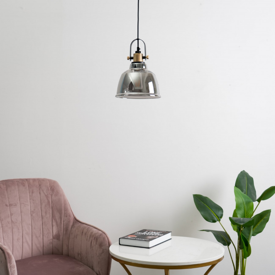 Suspension style industriel en verre - LINZ