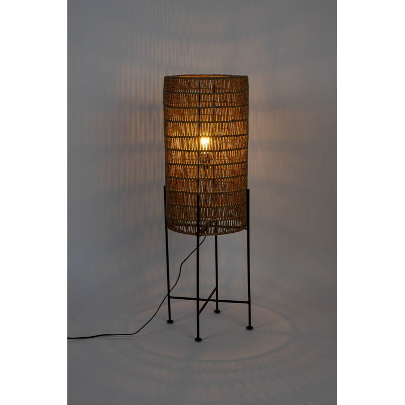 Lampadaire Kari Naturel  en Corde de Jute Naturel 30x95cm