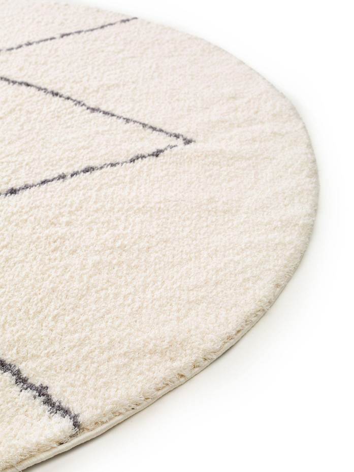 Tapis rond à poils longs BENNO