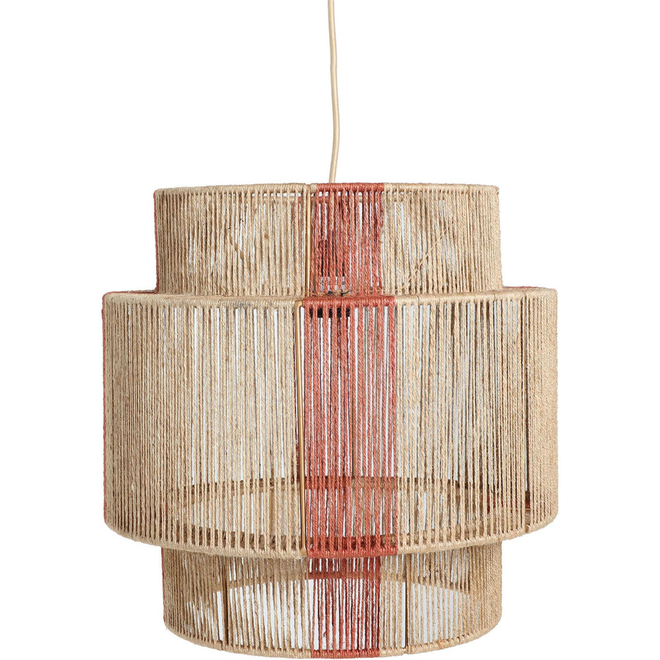 Suspension plafond en jute et fer