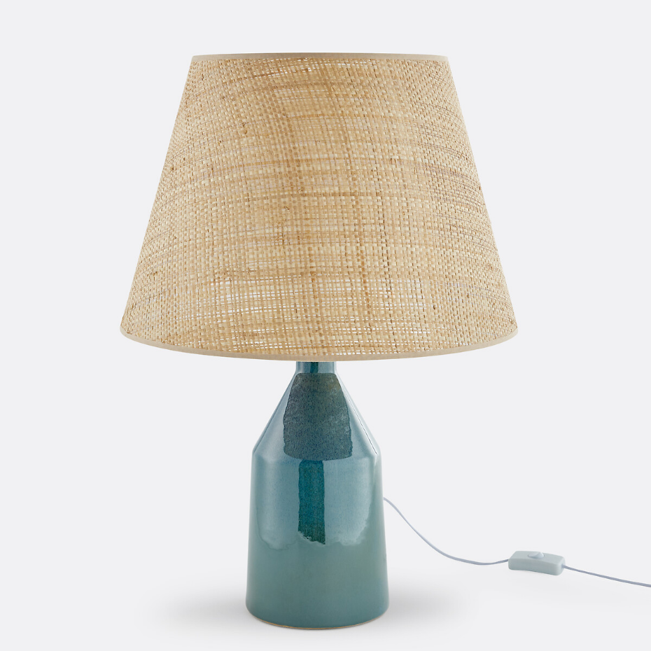Abat-jour en raphia Ø40 cm, Dolkie