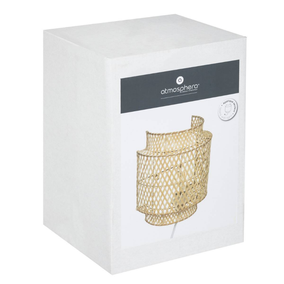 Applique murale bambou tressé LIBY