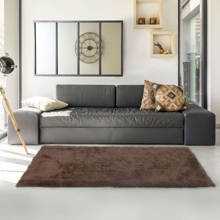 Tapis salon à poils longs toucher laineux  SCANDINAVE